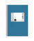 Geschäftsbuch 608398010, blau, A5, liniert, 70g, 96 Blatt / 192 Seiten