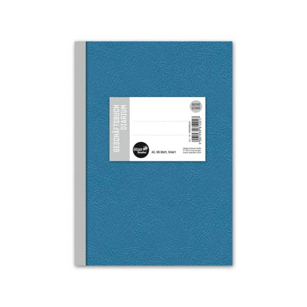 9001939812017 - Geschäftsbuch 608398010 Ursus blau A5 liniert 70g 96 Blatt   192 Seiten 9001939812017 Staufen