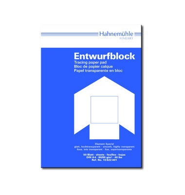 Entwurfblock Diamant Spezial A4 transparent 80/85g