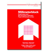 Millimeterpapier A4 rot/opak 80/85g 1mm-Teilung 50 Blatt