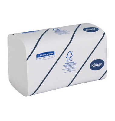 Kleenex 6789 Airflex Handtücher 186 Stück pro Karton 15-er Pack Plus Spender 