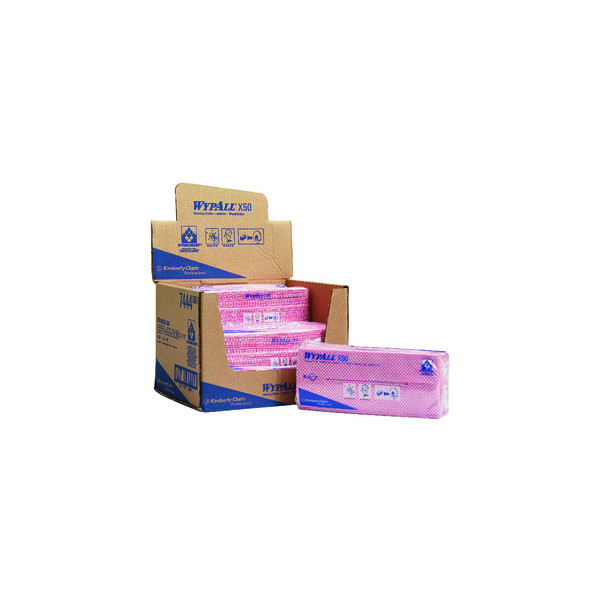 Kimberly-Clark Wischtücher 7444 Wypall X50 Interfold 1-lagig 50 Tücher 5033848006274 Kimberly-Clark 50 Tuch