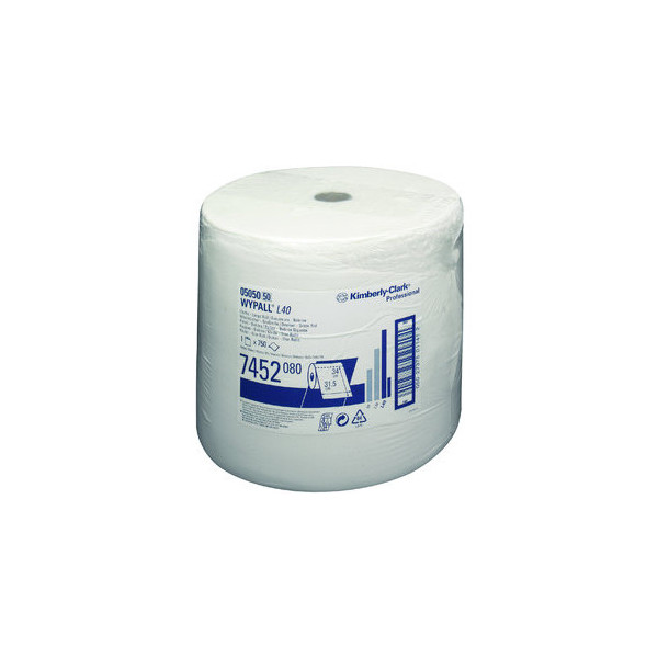 0036000050073 - WypAll® L40 Wischtücher 1-lagig L 310 x B 320 mm Papier weiß 1 Rolle mit 750 Tüchern 0036000050073 - WypAll® L40 Wischtücher 1-lagig L 310 x B 320 mm Papier weiß 1 Rolle mit 750 Tüchern