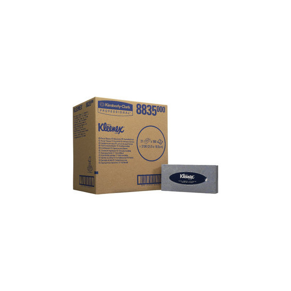 5027375026300 - KLEENEX® Kosmetiktücher Standard-Box 2-lagig weiß 1 Karton = 21 Boxen à 100 Tücher 5027375026300 - KLEENEX® Kosmetiktücher Standard-Box 2-lagig weiß 1 Karton = 21 Boxen à 100 Tücher