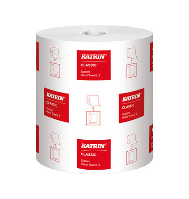 Rollenhandt&uuml;cher System towel L 2 481911, 2-lagig, wei&szlig;, Tissue
