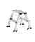 Alu Klapptritt 898 2-stufig 45cm hoch mit Gleitrollen