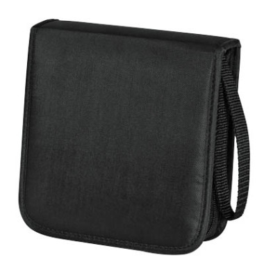 CD/DVD-Wallet 20 schwarz für 20 CDs Nylon