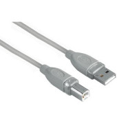 USB-Anschlusskabel A/B-Stecker grau 1,8m