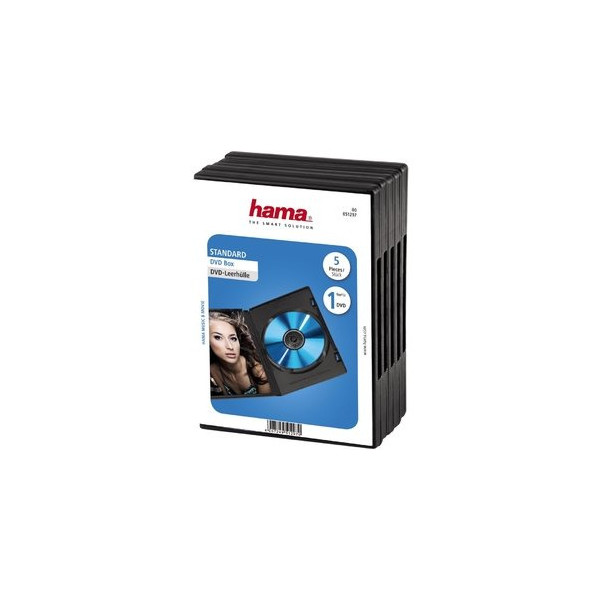 4007249512970 - 51297 Archivierung -Rohlinge DVD-Leerhülle 5er-Pack schwarz                    51297 51297 4007249512970
