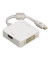 3in1-Mini-Display Port-Adapter weiß Displayport DVI/HDMI