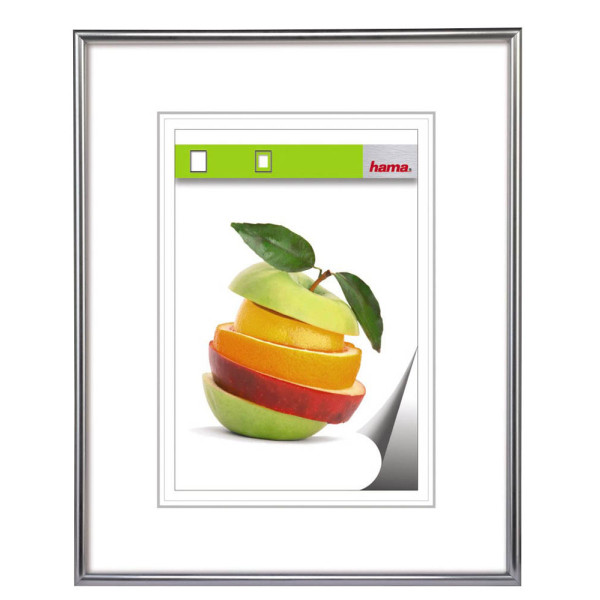 Hama Bilderrahmen Sevilla silber 40 x 60 cm PS Glas