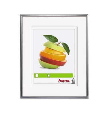 Bilderrahmen Sevilla Kunststoff matt silber 40x50cm 