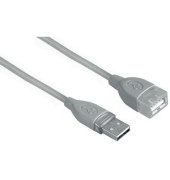 USB-Verlänger.kabel A-Stecker grau A-Kupplung 5,0m