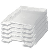 Briefablage Junior 1025-23 A4 / C4 glasklar-transparent Kunststoff stapelbar