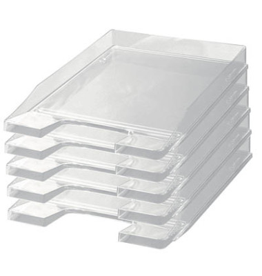 Briefablage Junior 1025-23 A4 / C4 glasklar-transparent Kunststoff stapelbar