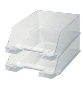 Briefablage Klassik XXL 1047-23, A4/C4, glasklar, Polystyrol stapelbar