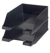 Briefablage Klassik XXL 1047-13 A4 / C4 schwarz Kunststoff stapelbar