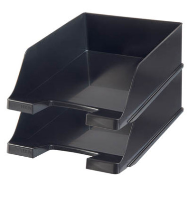 Briefablage Klassik XXL 1047-13, A4/C4, schwarz, Polystyrol stapelbar