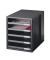 Schubladenbox Schrank-Set 1401-13 schwarz/schwarz 5 Schubladen offen