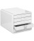 Schubladenbox iBox 1551-12 weiß/weiß 5 Schubladen geschlossen