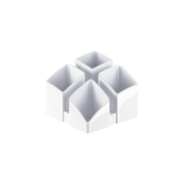4012473017443 - Stifteköcher Scala 4 Fächer weiß 125x125x100 4012473017443 HAN