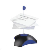 Zettelspie&szlig;er 1754-34, DELTA, inkl. Elastikpuffer und Schutzkappe, schwarz/blau, Polystyrol, Schutzkappe entspricht der Euro-Sic