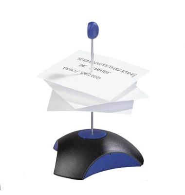 Zettelspie&szlig;er 1754-34, DELTA, inkl. Elastikpuffer und Schutzkappe, schwarz/blau, Polystyrol, Schutzkappe entspricht der Euro-Sic