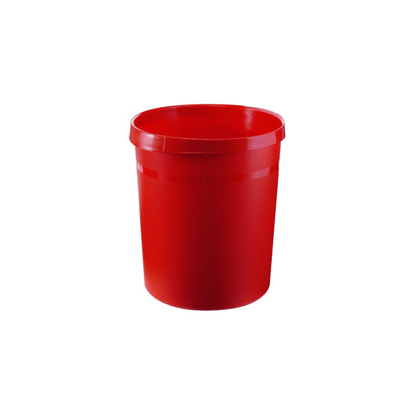 4012473090071 - Papierkorb GRIP rund Volumen 18 l extra stabil 2 Griffmulden ohne Deckel B 237 x T 312 x H 350 mm Polypropylen rot