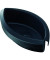 Papierkorbabfalleinsatz 1835-13, 1 Liter, oval, schwarz