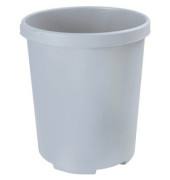 Papierkorb Klassik XXL 1836-11, 50 Liter, rund, lichtgrau