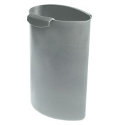 Papierkorbabfalleinsatz Moon 1837-11, 6 Liter, oval, grau
