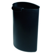 Papierkorbabfalleinsatz Moon 1837-13, 6 Liter, oval, schwarz Papierkorbabfalleinsatz Moon 1837-13, 6 Liter, oval, schwarz