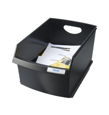 Papierkorb 1849 LOGO Drive 25 Liter schwarz