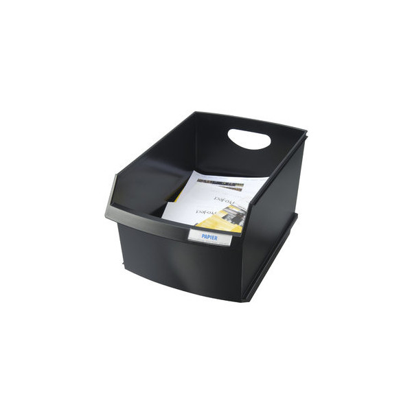 4012473184923 - Papierkorb Logo-Drive 1849-13 25 Liter viereckig schwarz 4012473184923 HAN
