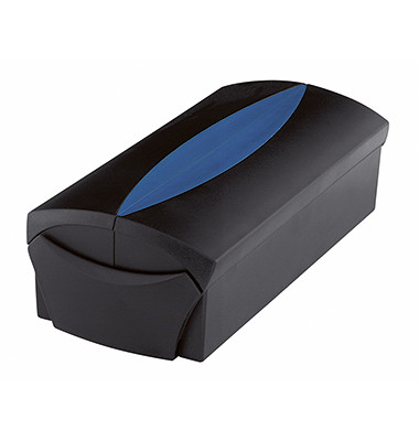 Visitenkartenbox VIP f.500 Ka. SW/BL 120x255x80mm mit Reg. Visitenkartenbox VIP f.500 Ka. SW/BL 120x255x80mm mit Reg.