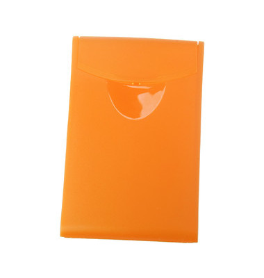 Visitenkartenbox für 20 Karten orange 90x54x4mm Cognito