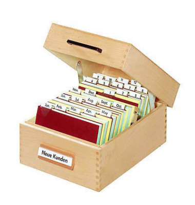 Karteikasten für A7 buche 150x250x110mm für 900 Karten Holz Karteikasten für A7 buche 150x250x110mm für 900 Karten Holz