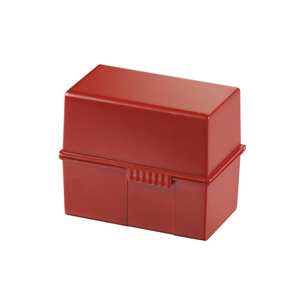 4012473977174 - - Karteikasten 121 x 101 x 74 cm (b x h x t) din A7 quer 300 Karten Polystyrol rot