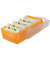 Karteibox Croco A7 quer für 900 Karten orange/transluzent 