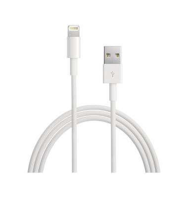 Lightning auf USB Kabel weiß 2m