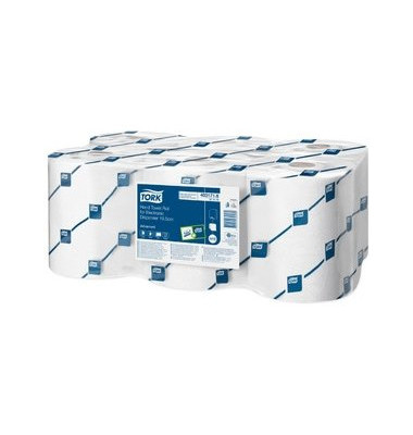 Rollenhandt&uuml;cher Advanced 471113, Au&szlig;enabrollung, 2-lagig, wei&szlig;, Papier