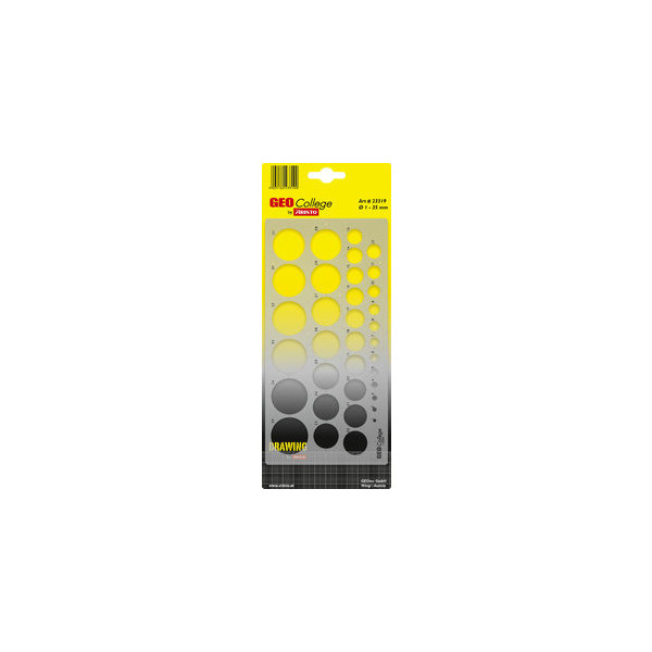 10 Stück Aristo Kunststoff-Kreisschablone 23319 GEOCollege transparent Ø 1-35mm 9003182233199 Aristo