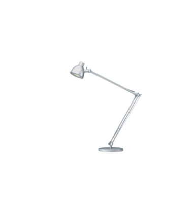 Schreibtischlampe Valencia H5010618, LED, mit Standfuß, silber