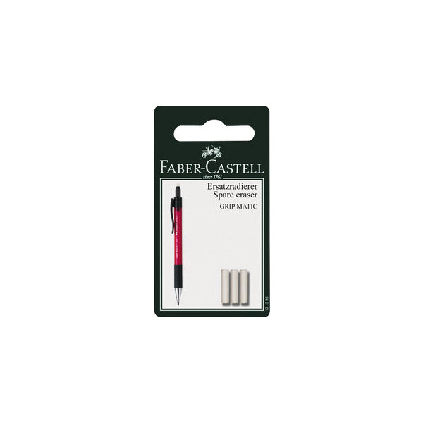 5 Stück Faber-Castell Ersatzradierer f.GRIP MATIC weiß Blisterpack 4005401315957 Faber-Castell 3 Stück