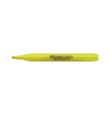 Textmarker TEXTLINER 38, 157707, Packung (#/ 10 #), gelb, 1-4mm Keilspitze