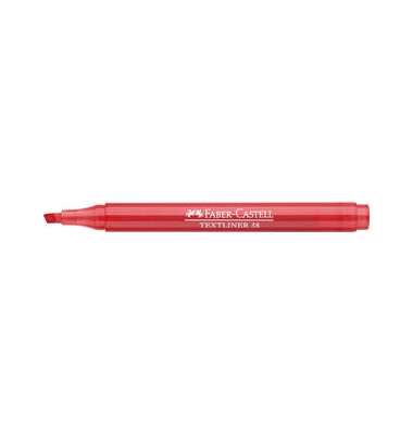 Textmarker TEXTLINER 38, 157721, Packung, rot, 1-4mm Keilspitze