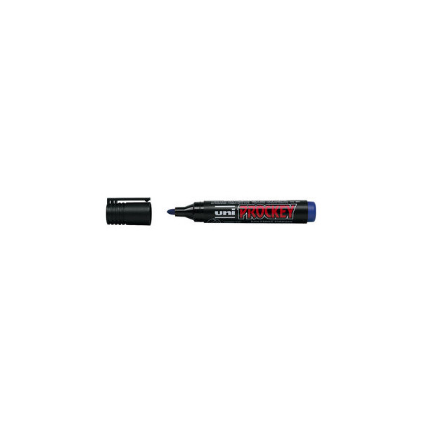 12 Stück uni-ball Flipchartmarker Uni Prockey PM-122, 159151, Stift, blau, 1,8-2,2mm Rundspitze 4902778917121 uni-ball