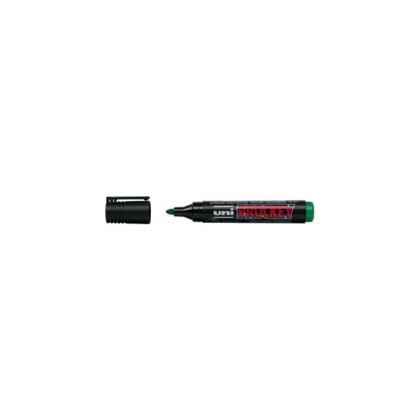 12 Stück uni-ball Flipchartmarker Uni Prockey PM-122, 159163, Stift, grün, 1,8-2,2mm Rundspitze 4902778917145 uni-ball