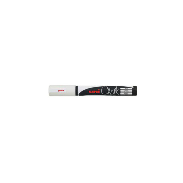 uni-ball Kreidemarker uni Chalk PWE-5M, 186201, weiß, 1,8-2,5mm Rundspitze 4902778140017 uni-ball