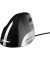 Vertikalmaus Evoluent Standard BNEEVSR, 3 Tasten, mit Kabel, USB-Kabel, Rechtshänder, ergonomisch, optisch, schwarz, silber